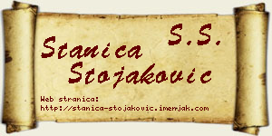 Stanica Stojaković vizit kartica